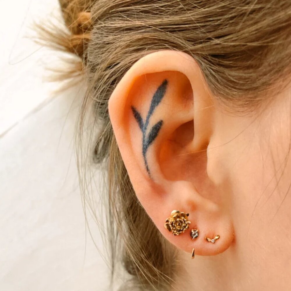 Laurie Fleming Shadow Nectar Earring (14k ROSE GOLD) - Pair - Picture 2 of 5